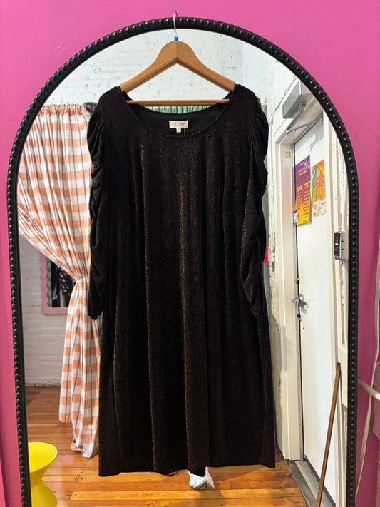 size 22 black glitter Laura Plus dress