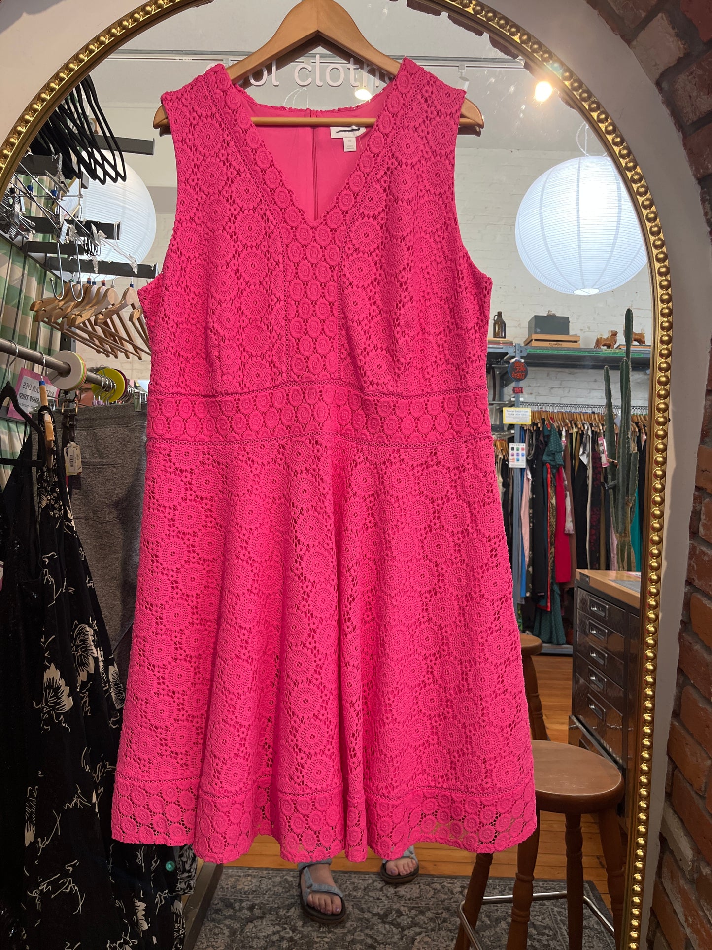 size 2X pink tablecloth Charter Club dress - tank