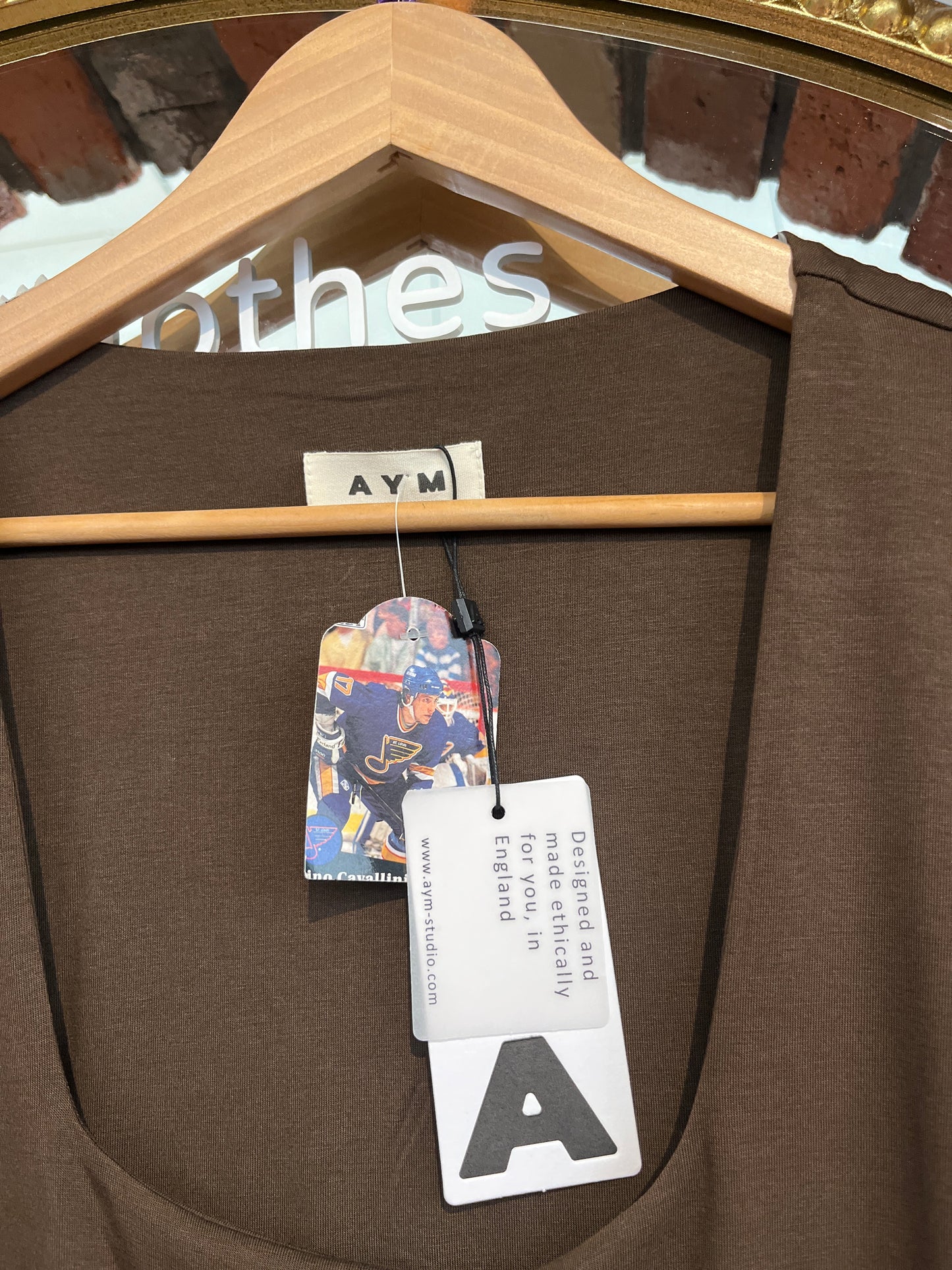 NWT size 3XL AYM brown Billie Bamboo Bodycon dress