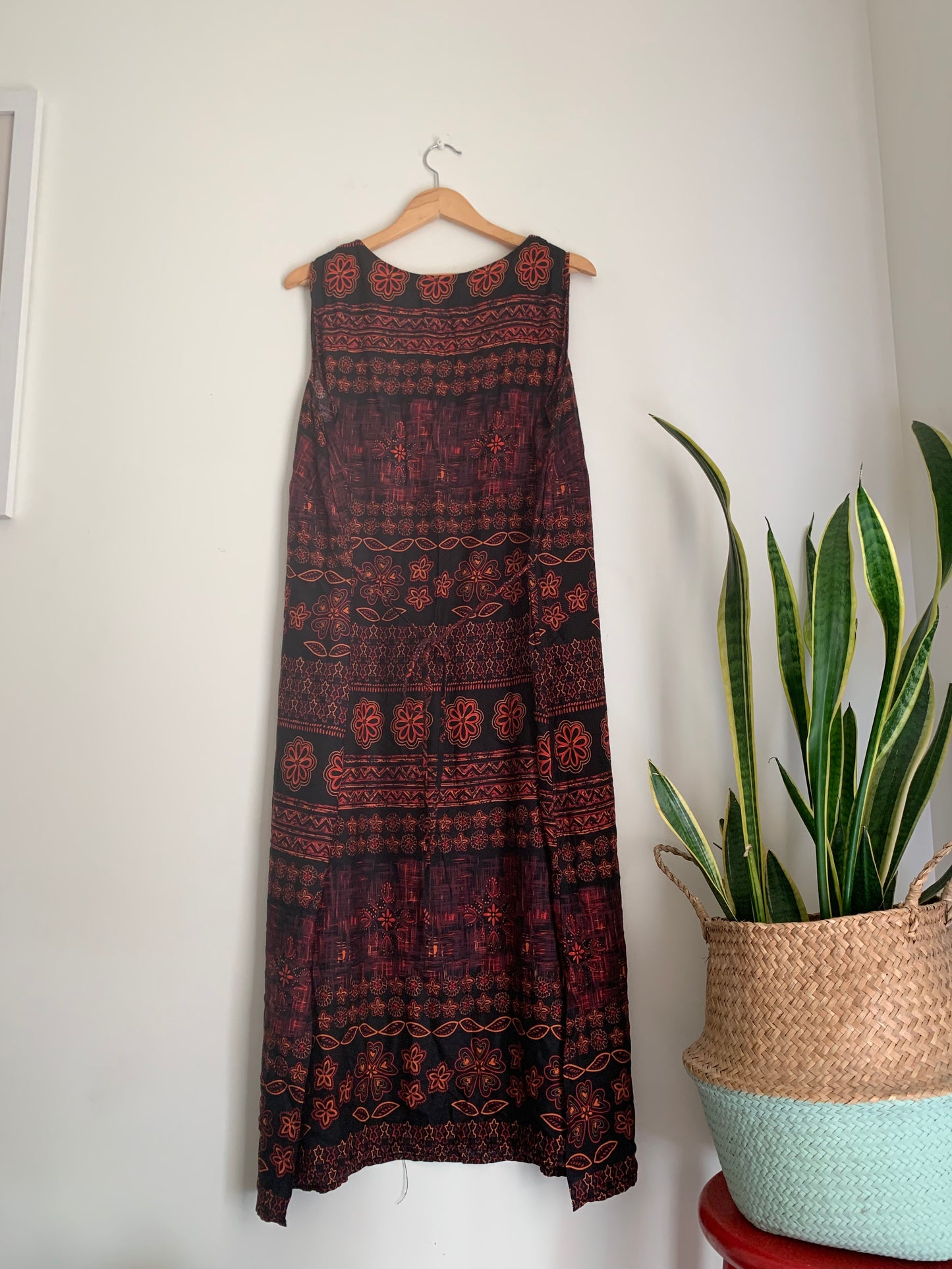 Size 20 Vintage Rayon Dress