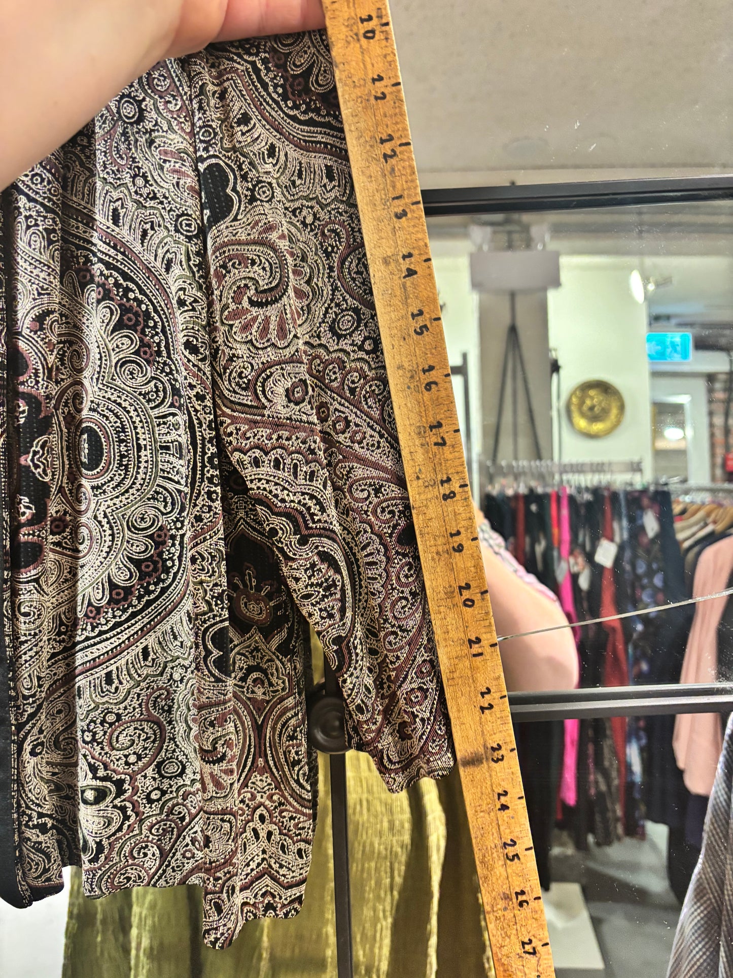 size 2-3X gold paisley sparkles  VINTAGE Alex Evening cardigan thing