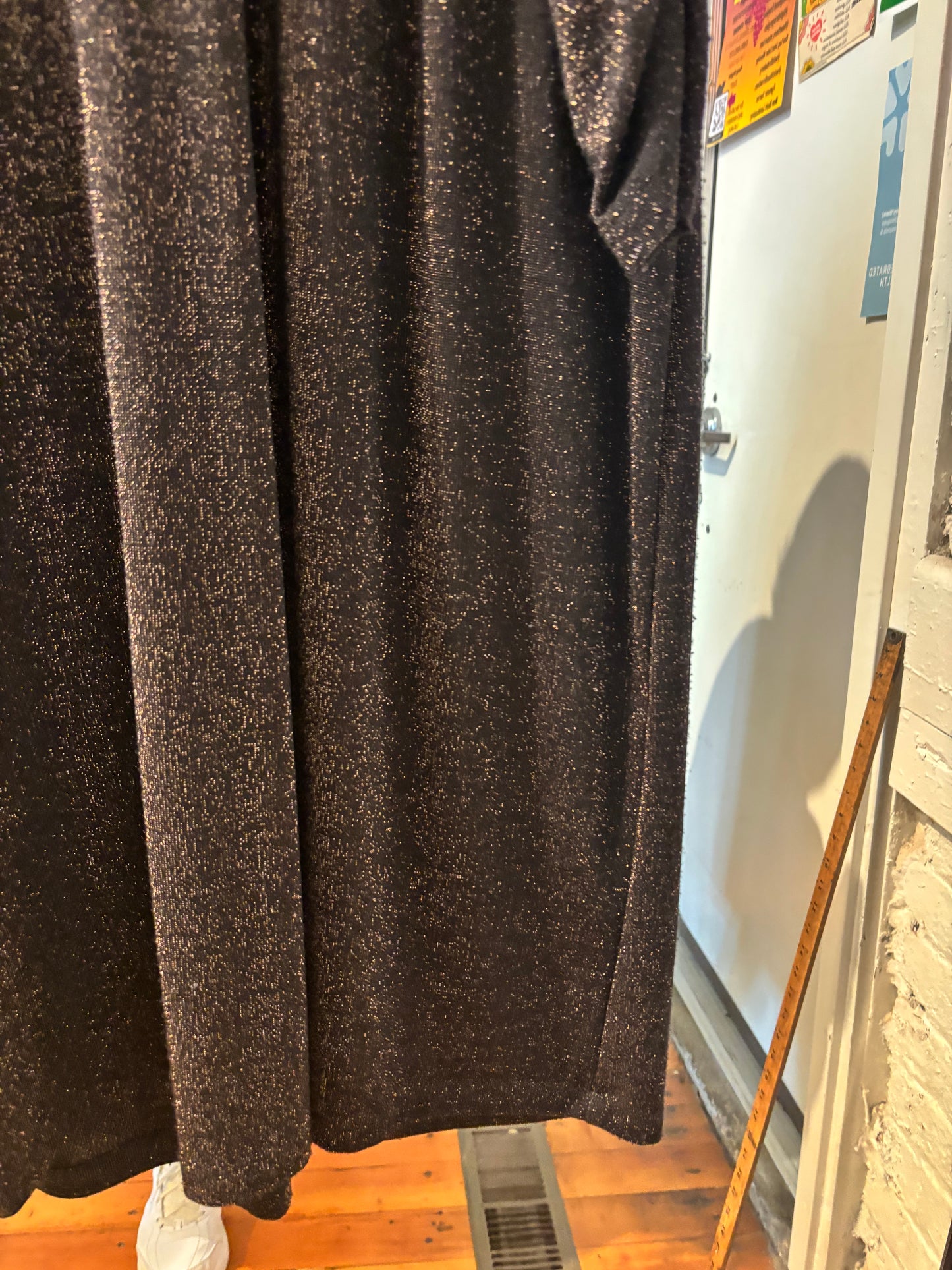 size 22 black glitter Laura Plus dress