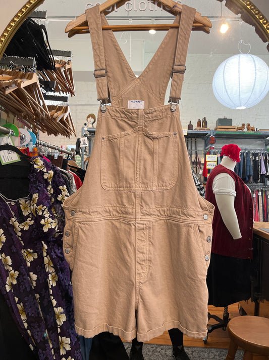 size 2X brown cotton Old Navy shorteralls
