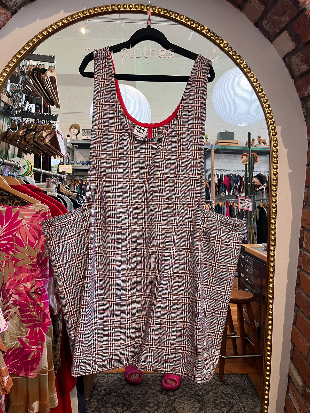 Locally made wool pinafore