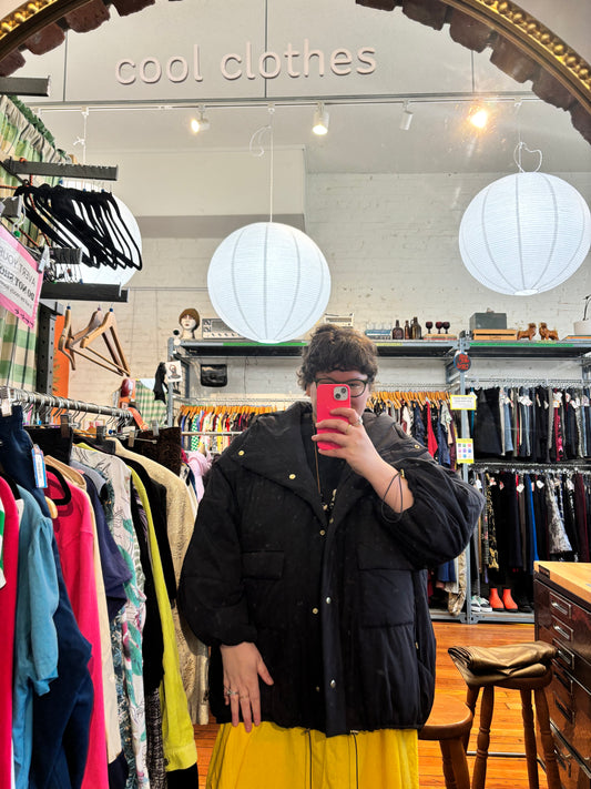 size 3X black Selkie jacket - puffer