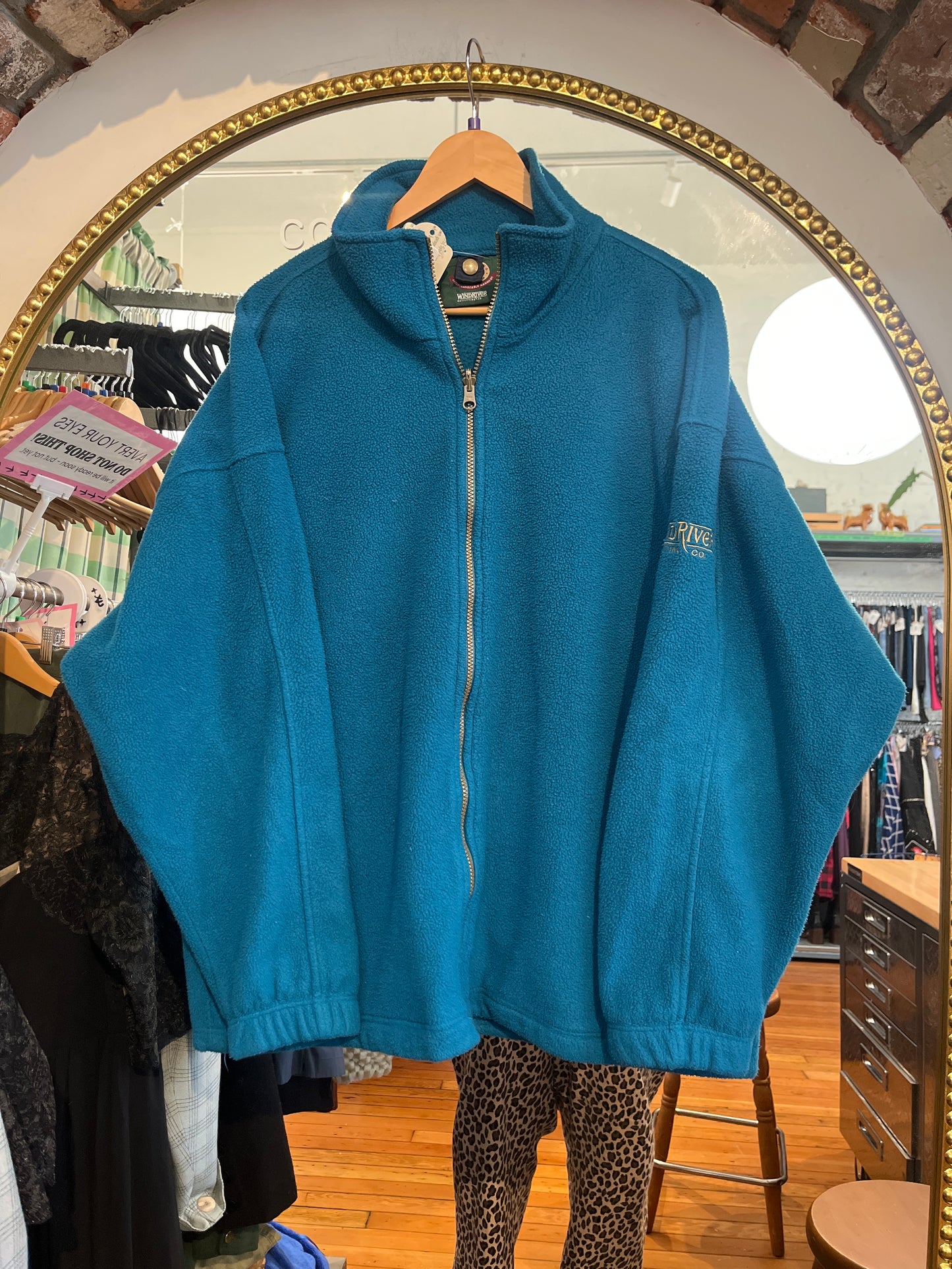 size 4XL teal fleece VINTAGE Wind River vintage fleece