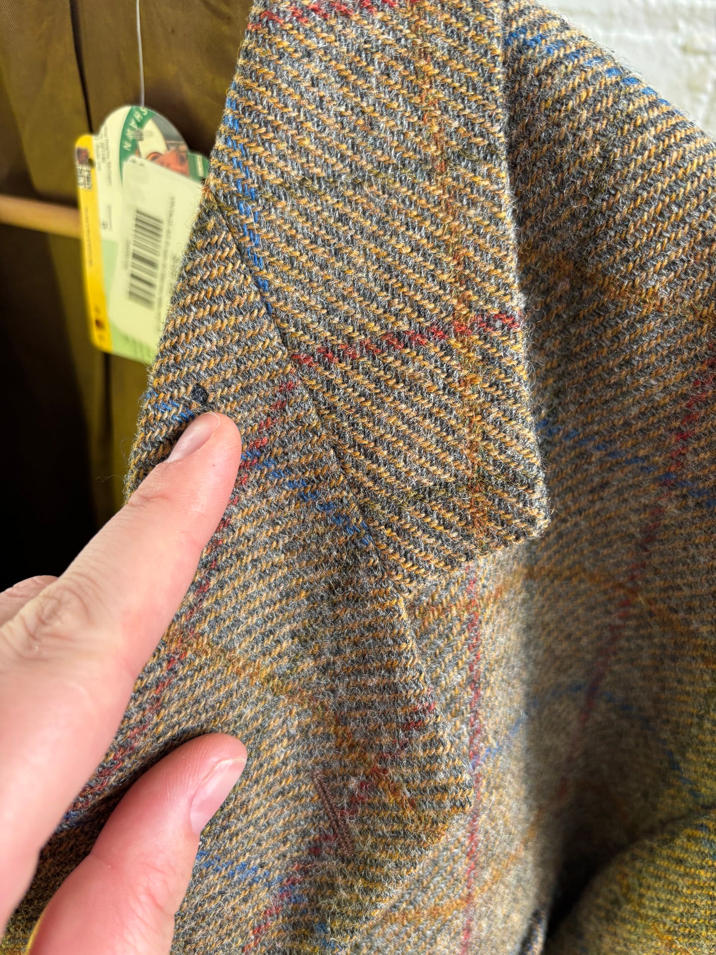 VINTAGE AS IS size 50 Blarney Mills wool plaid blazer