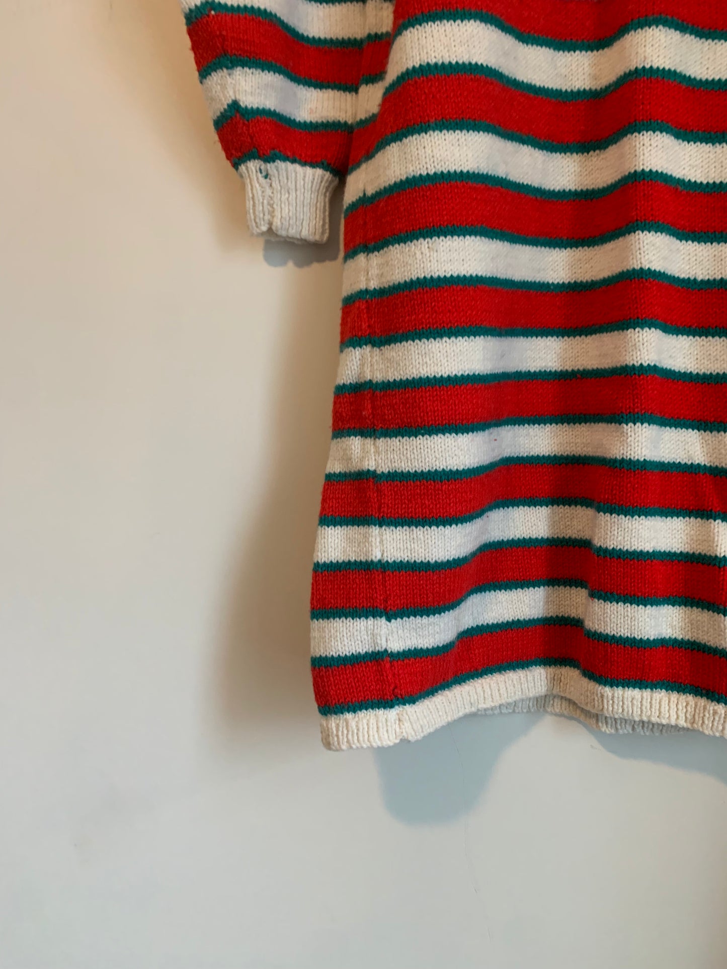 Size 2X Vintage - handknit dress