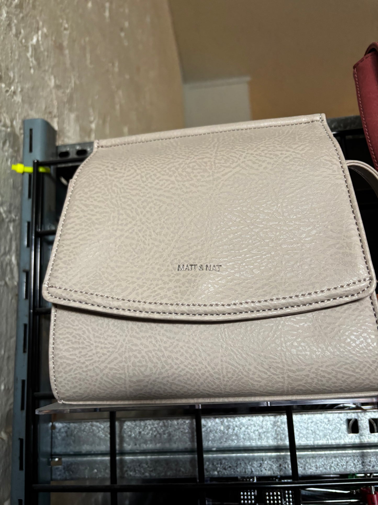 small light grey Mat and Nat purse - cross body