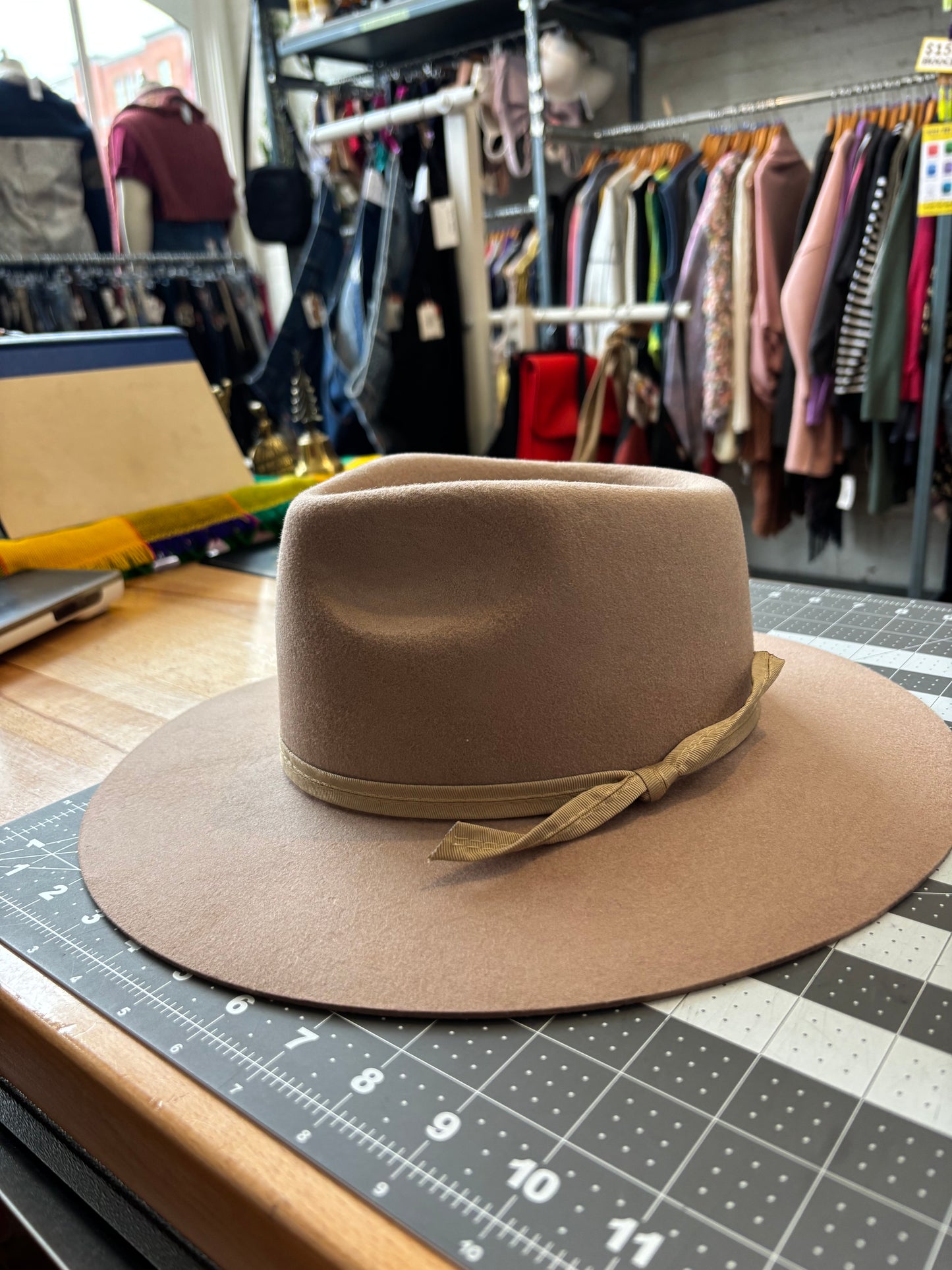 Lack of Color - size small wool flat brim hat