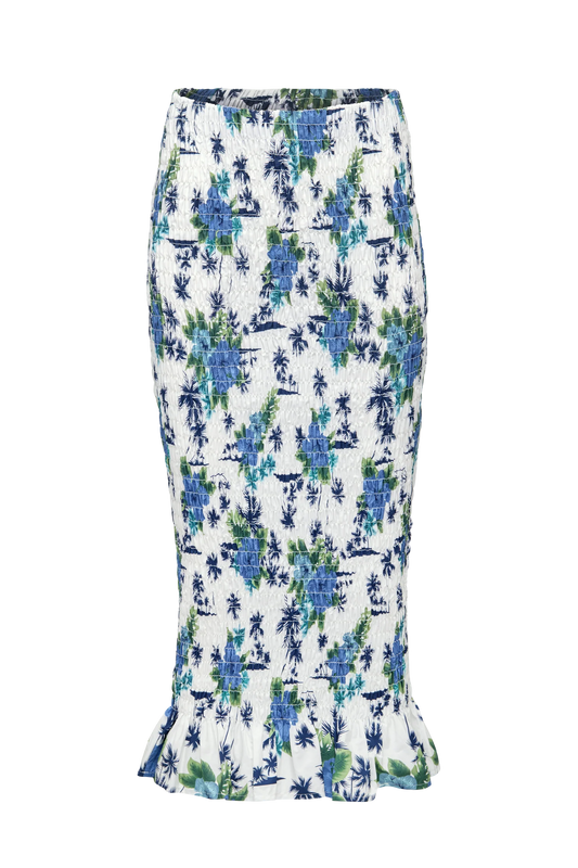 Hilary Macmillan floral skirt RUCHED