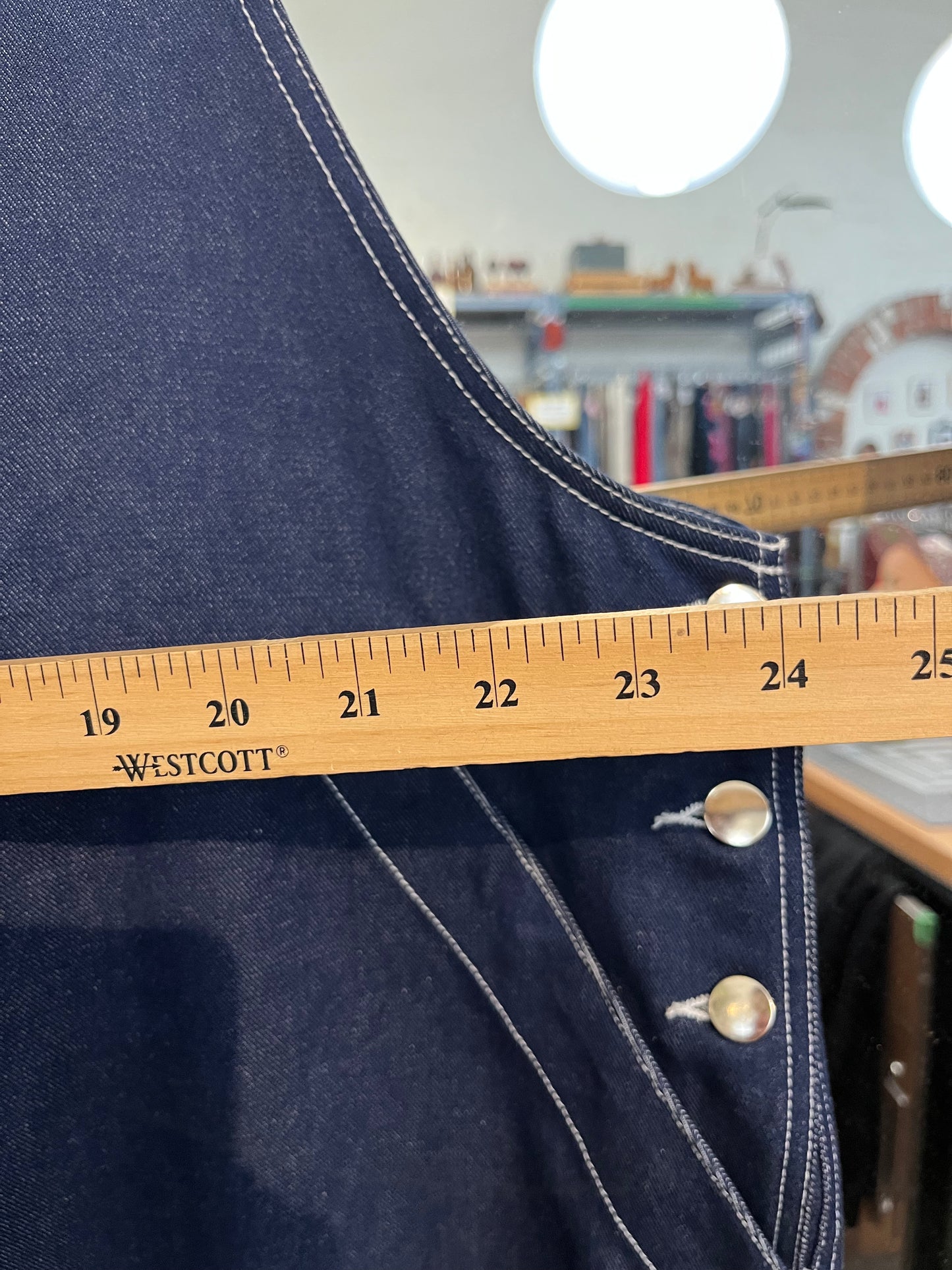 Size 3X Smash and Tess dark Marley denim overalls
