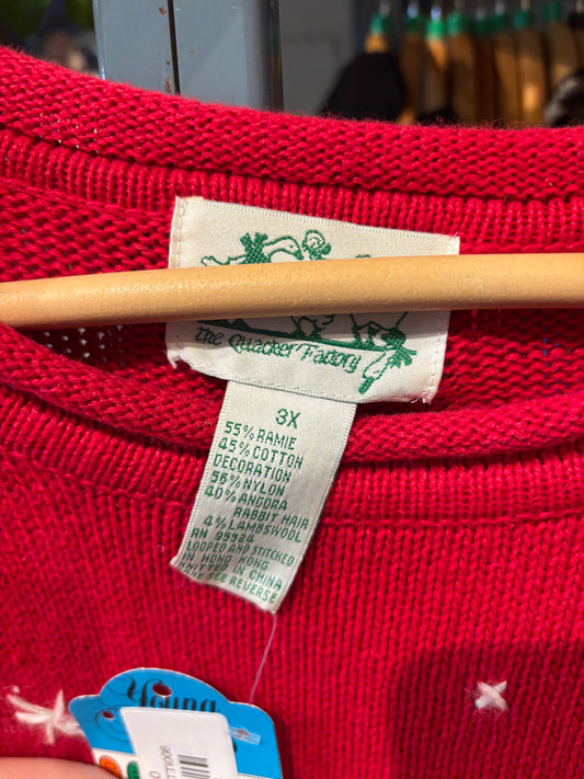 Vintage snowman sweater - size 3X