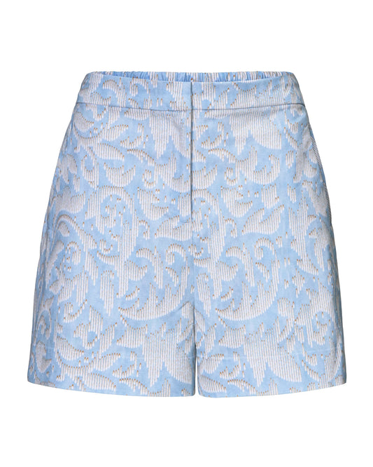 size 2X Blue print Hilary Macmillan Twill trouser shorts