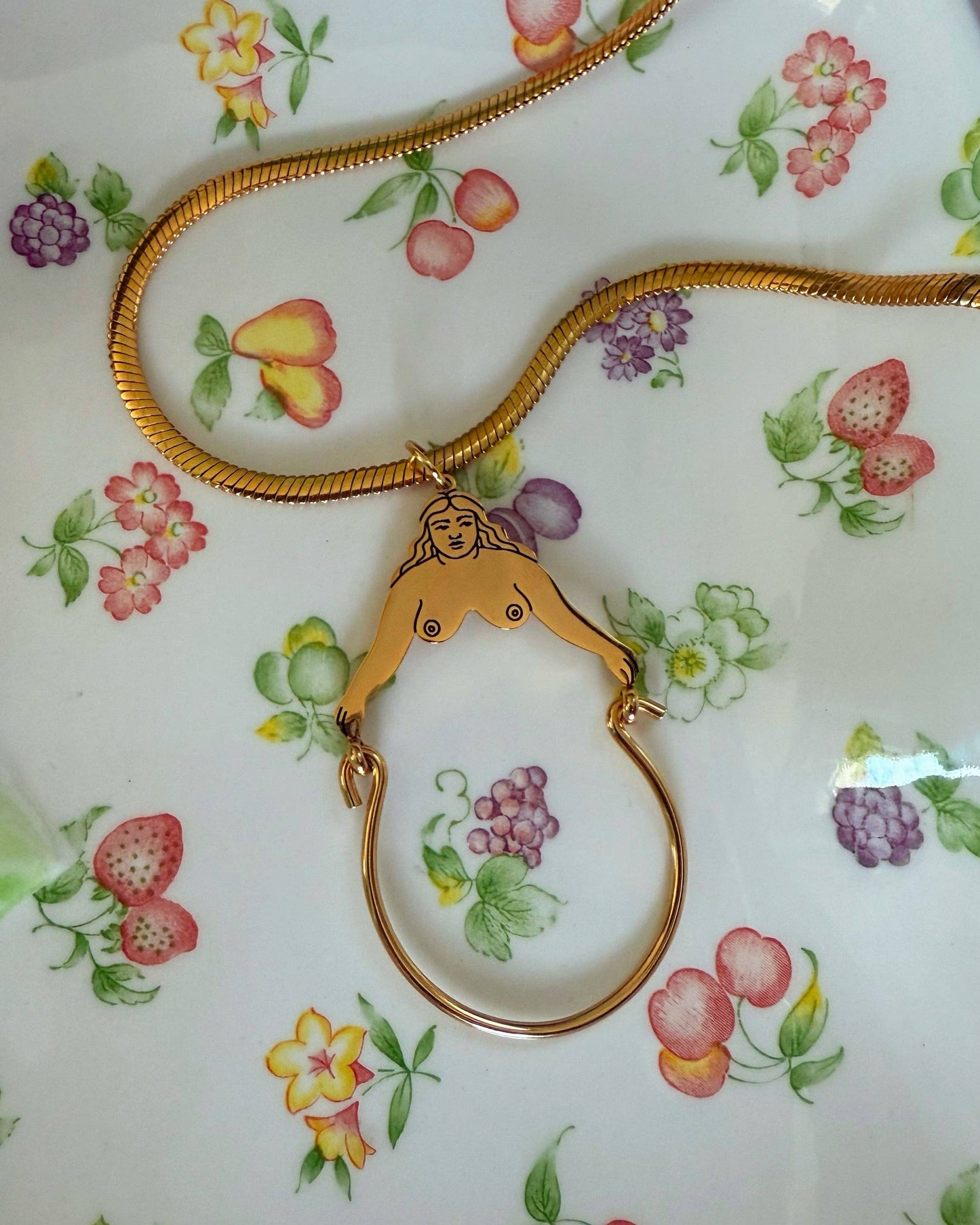 Bosom Buddy Charm Holder Pendant Necklace