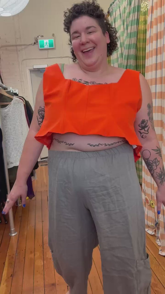 Orange Hilary Macmillan Corset Top