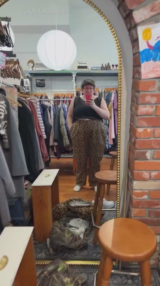 Addison Lucy & Yak leopard print cotton pants